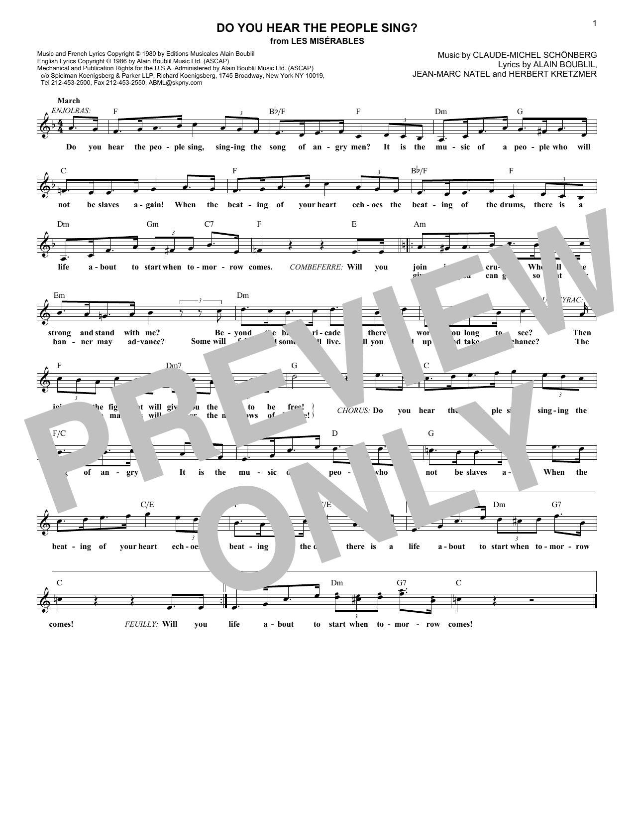 Product picture to: Do You Hear The People Sing?