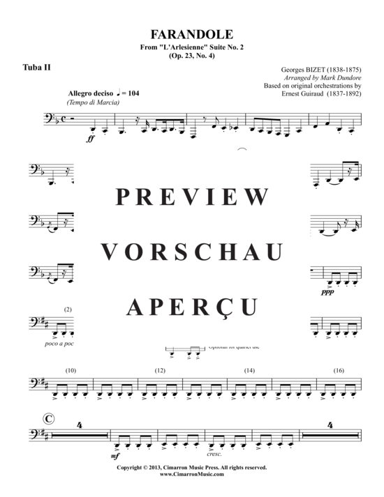 Product gallery: Page 21 of 21 Farandole (Volkstanz) , ,  (Tuba Quartet: 2x baritone, 2x tuba)
