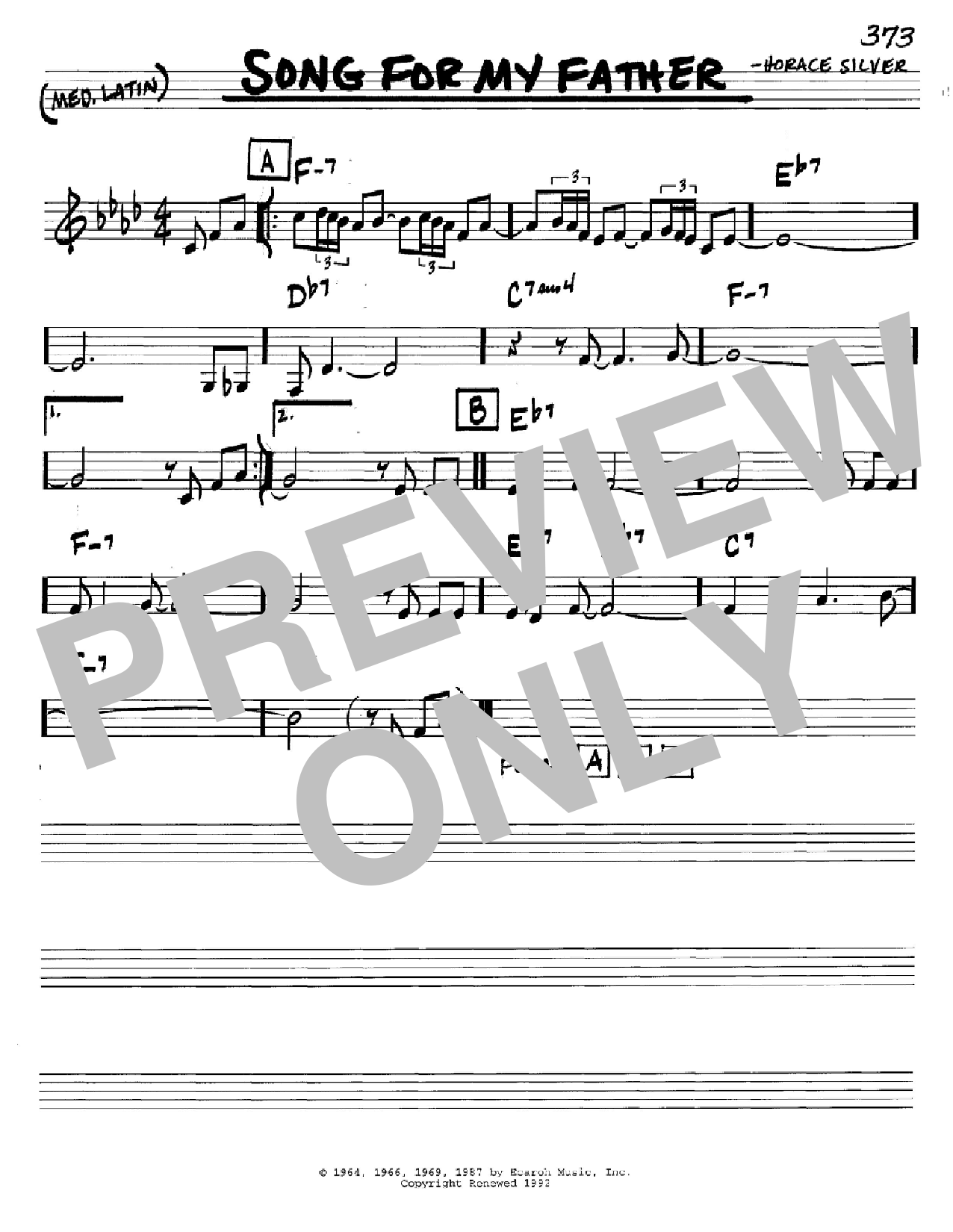 Produktbild zu:  Song For My Father - Horace Silver