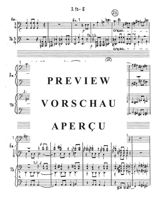 Produktgalerie: Seite 12 von 21 Sinfonia No. 10 , , (Tuba Ensemble EEEETTTT)