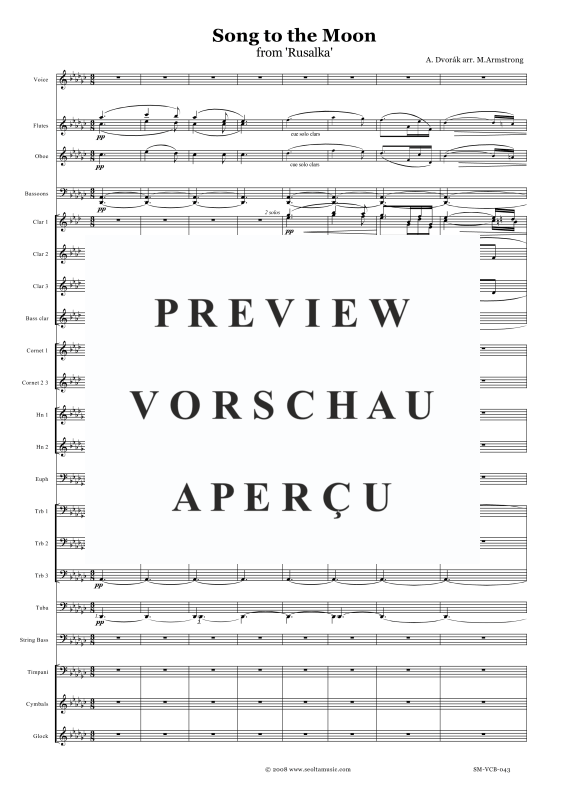 Produktgalerie: Seite 4 von 11 Lied an den Mond, , Sopran Solo und Concert Band