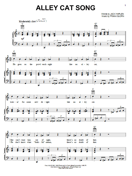 Produktbild zu: Alley Cat Song