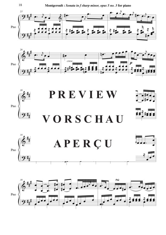 Product gallery: Page 19 of 21 Sonata in f-sharp minor, Opus 5 no. 3 , Horvath, Nicolas, Piano Solo