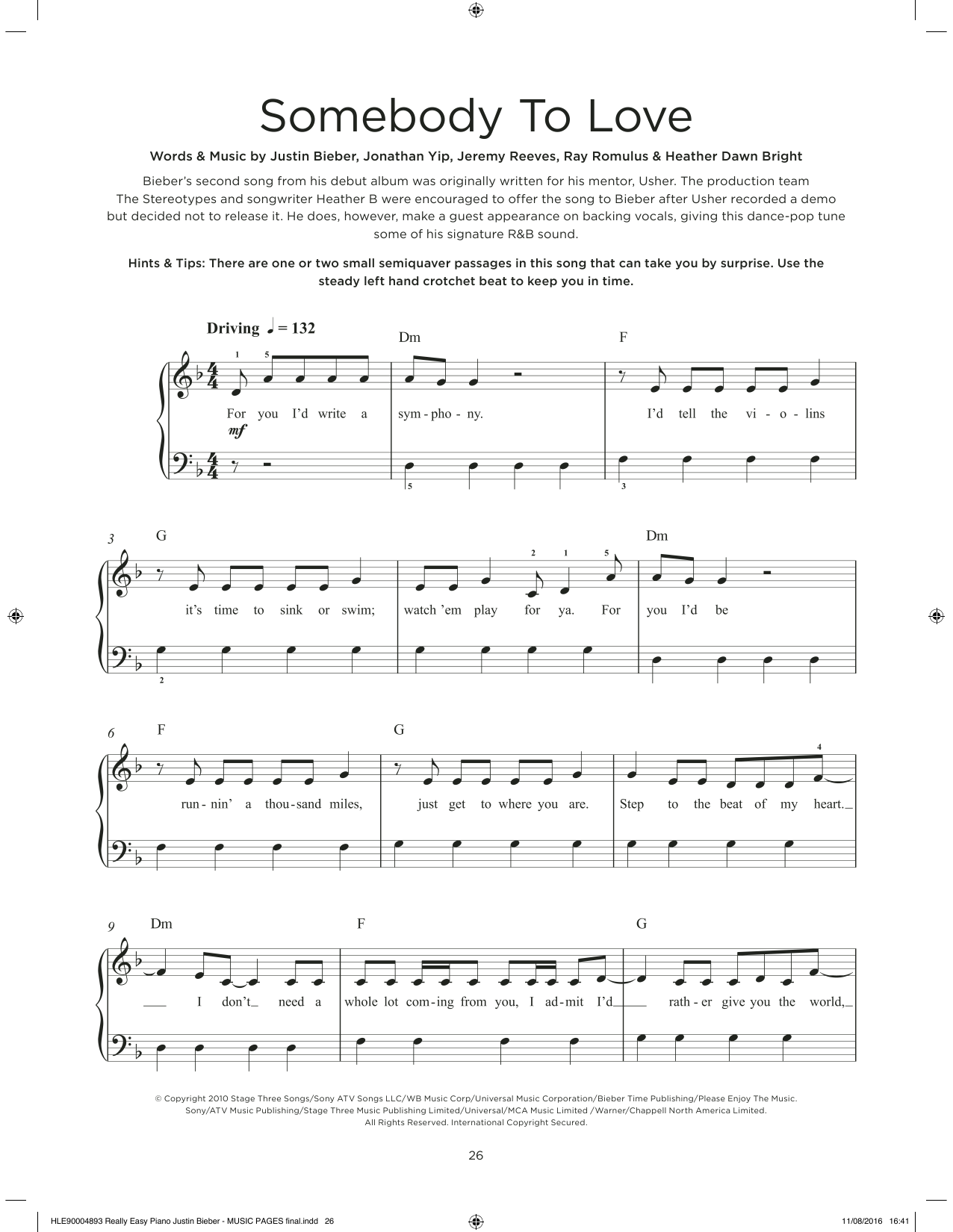 Produktbild zu:  Somebody To Love - Justin Bieber