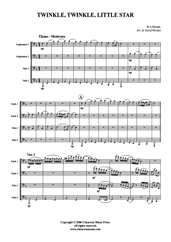 Product picture to: Twinkle, Twinkle Little Star W. A. Mozart