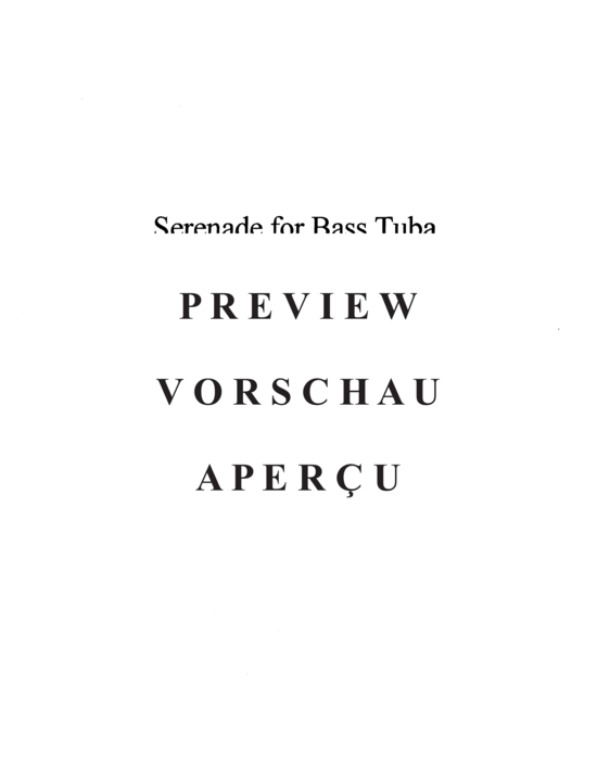 Produktgalerie: Seite 3 von 20 Serenade for Bass Tuba , , (Tuba + Klavier)