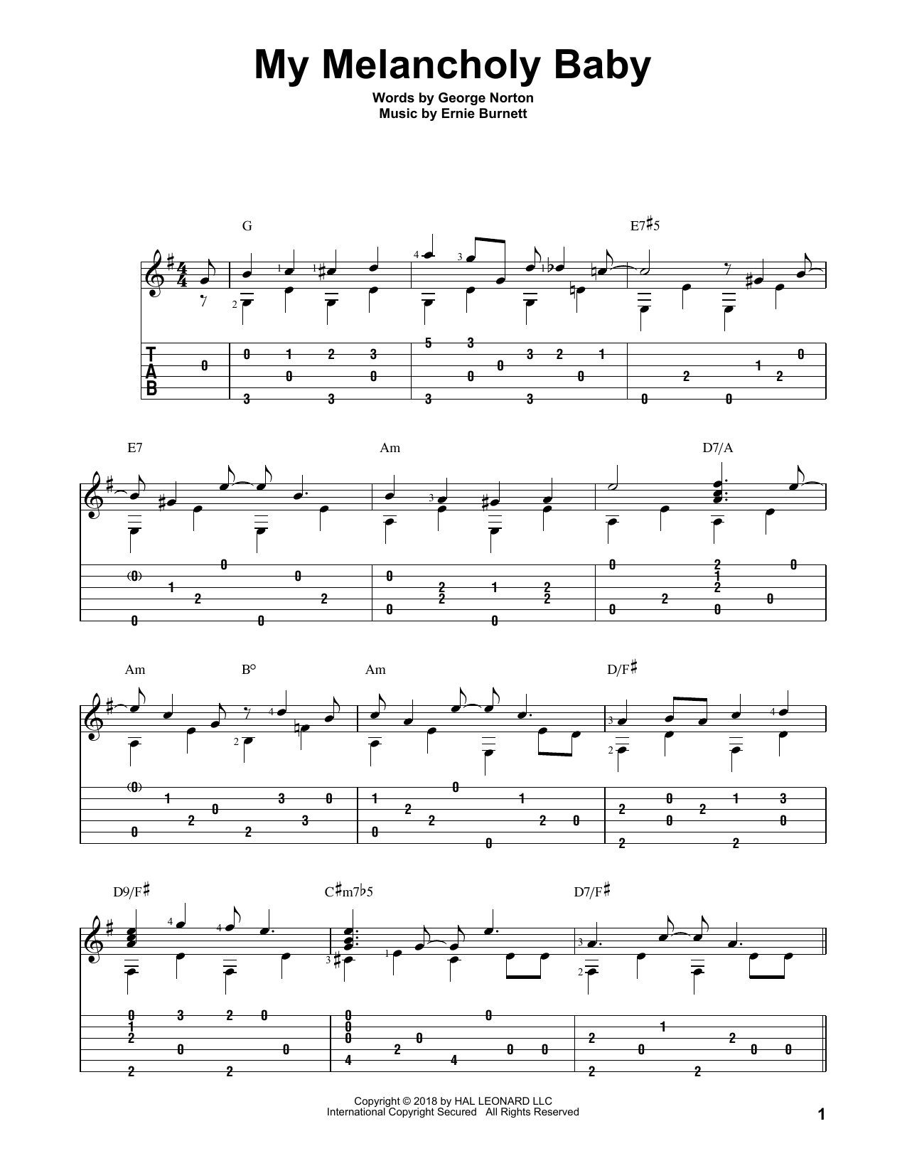 Produktbild zu: My Melancholy Baby