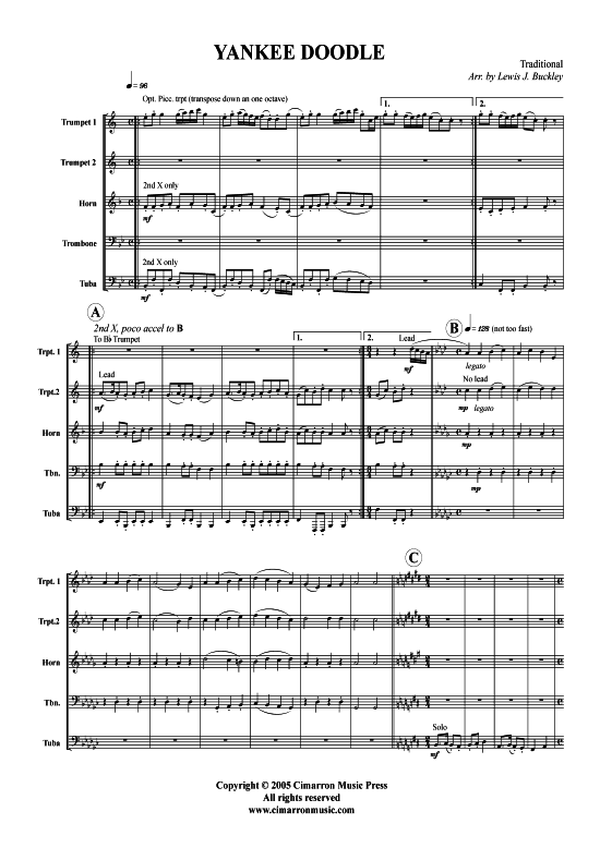 Produktbild zu: Yankee Doodle Traditional American