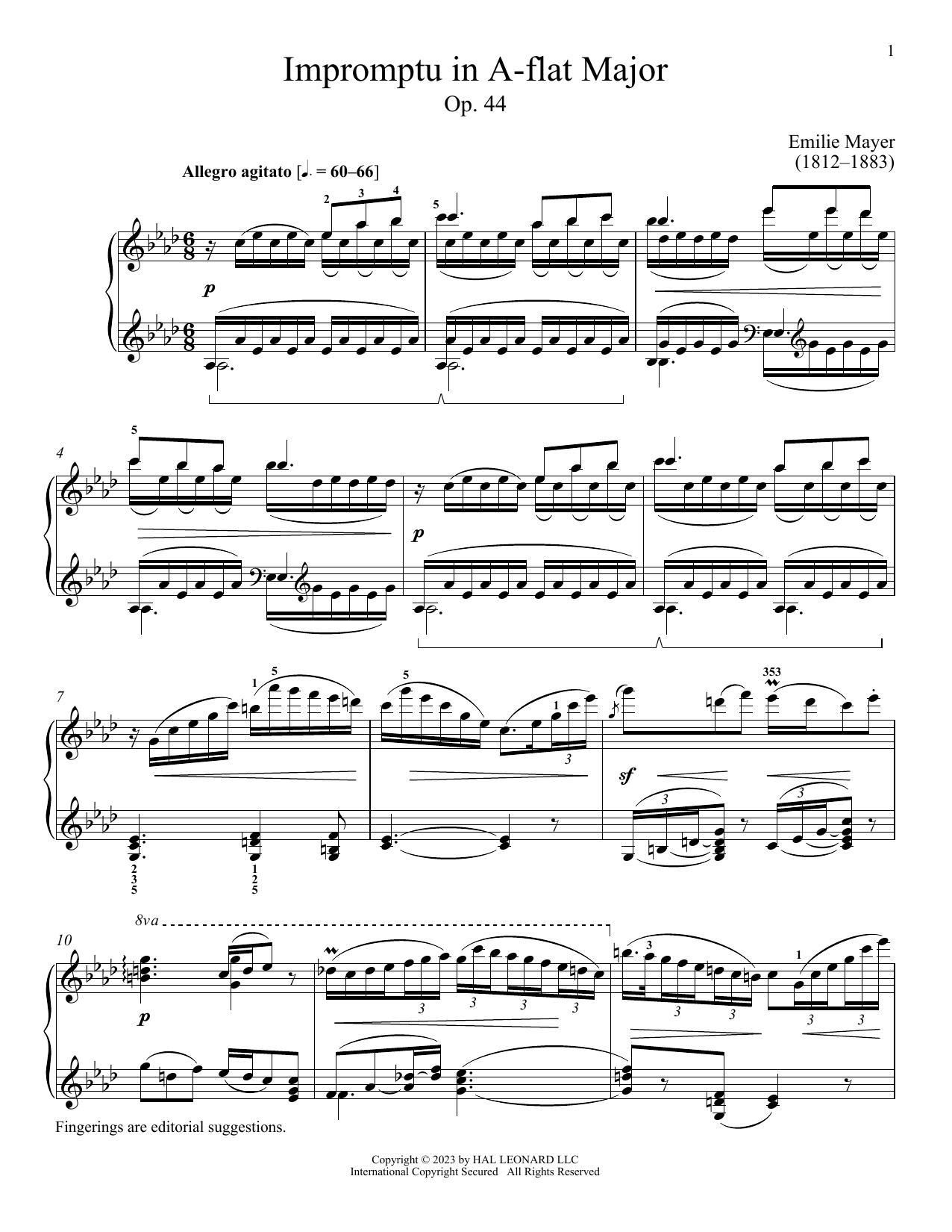 Product picture to: Impromptu in A-flat Major, Op. 44