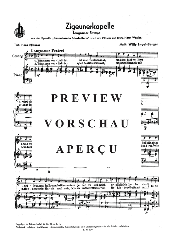 Produktgalerie: Seite 3 von 3 Zigeunerkapelle, , Klavier und Gesang