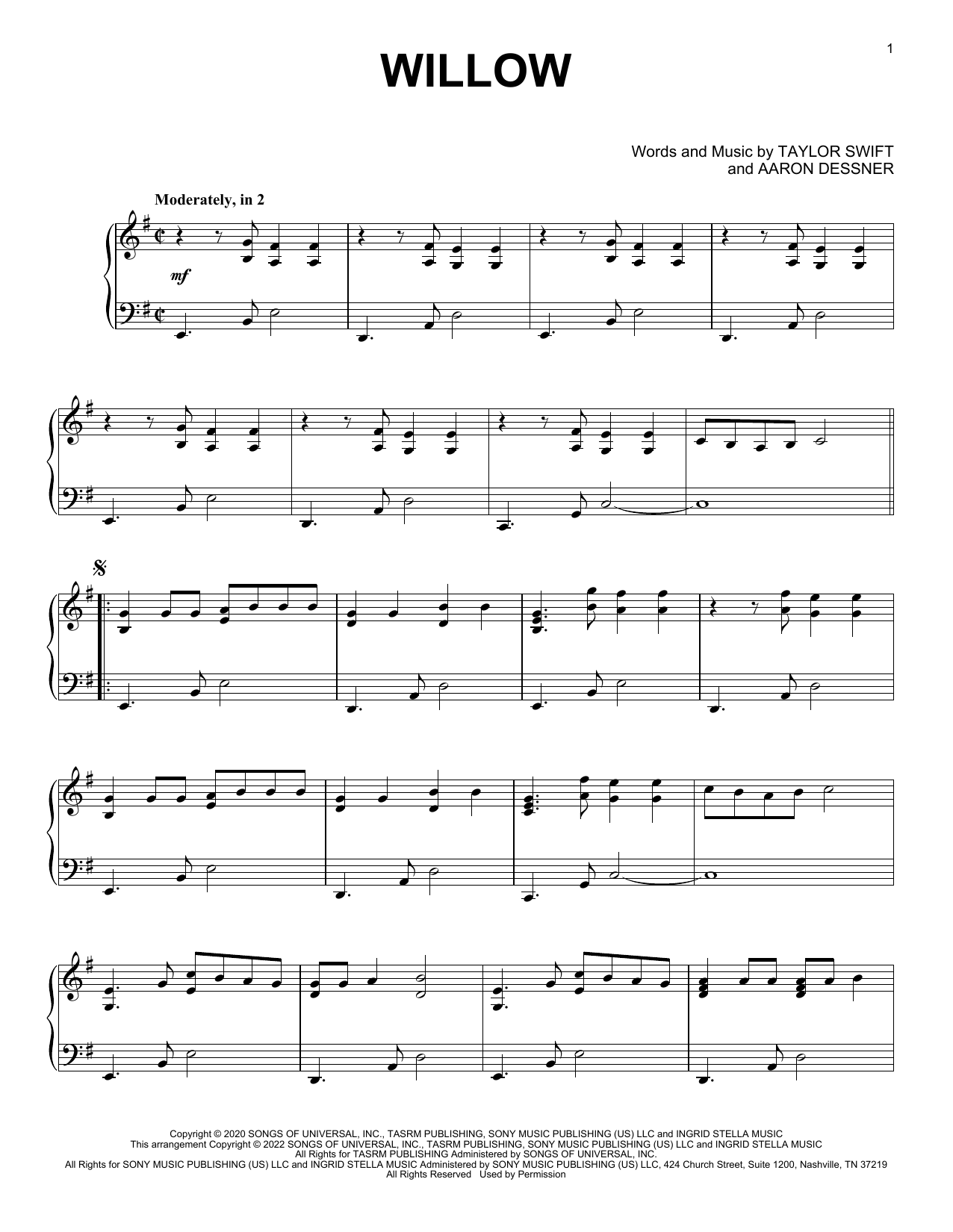 Product picture to:  willow - Taylor Swift