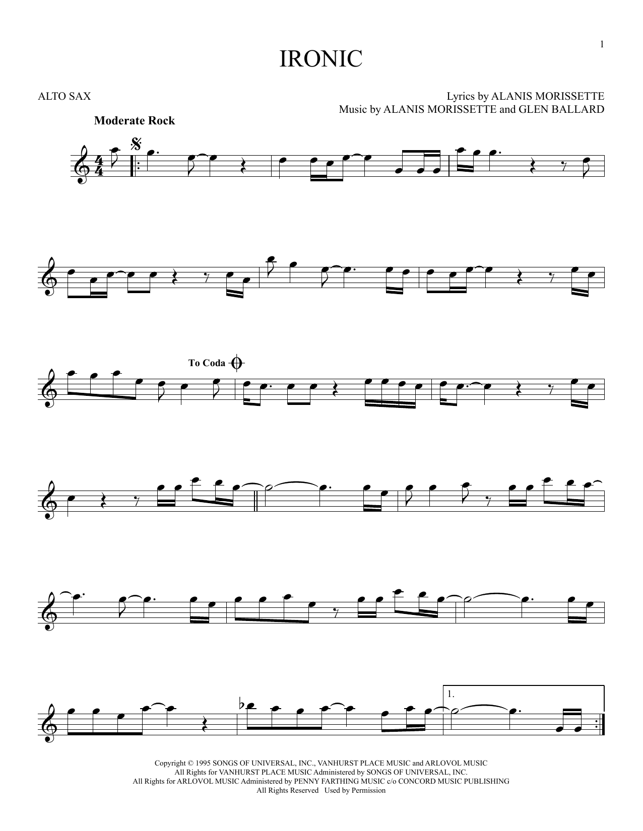 Product gallery: Page 1 of 1 Ironic, Alanis Morissette