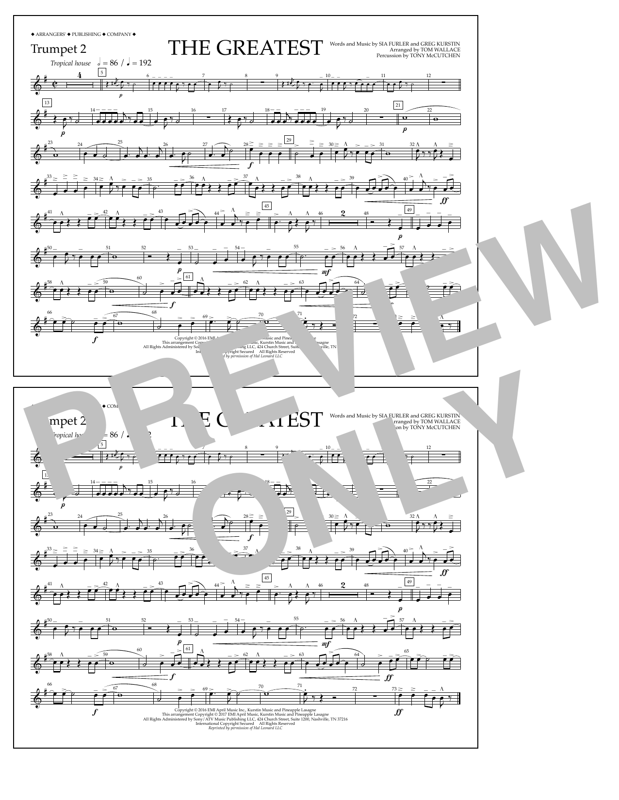 Product picture to: The Greatest - Trumpet 2