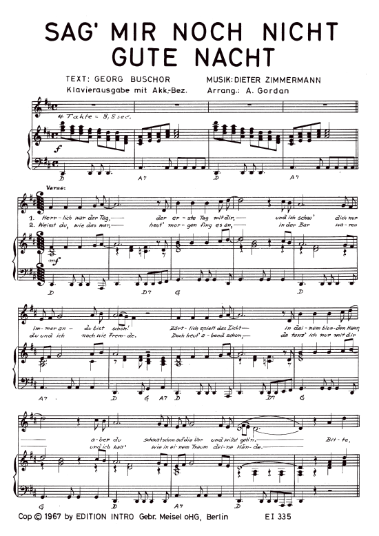 Produktbild zu: Sag mir noch nicht Gute NachtGerd Böttcher