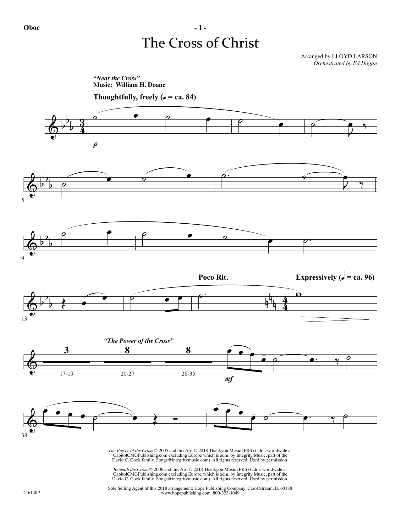 Product picture to: The Cross Of Christ - Oboe