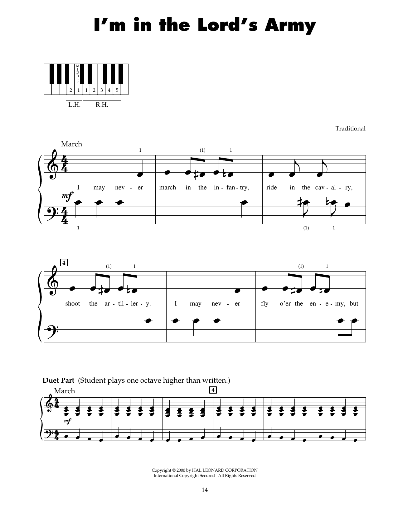 Product gallery: Page 1 of 1 I'm In The Lord's Army, Traditional