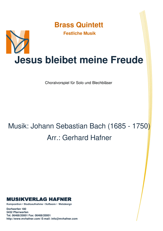 cover: Jesus bleibet meine Freude, , (Blechbläser Quintett)