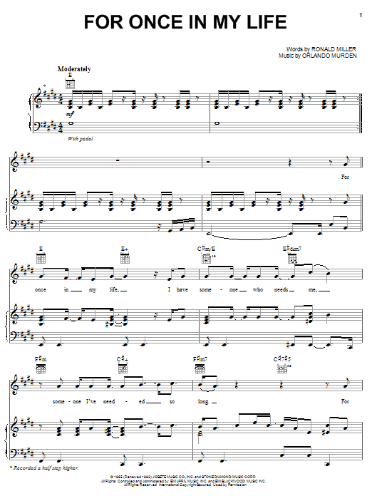 Produktgalerie: Seite 1 von 1 For Once In My Life, Michael McDonald, Gesang, Gitarre, Klavier