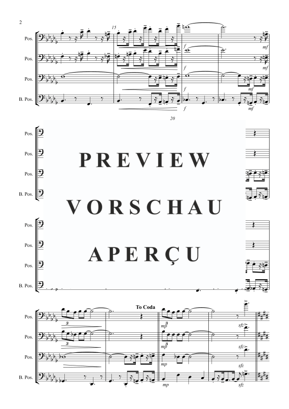 gallery: Pink Panther, , Trombone Quartet 3x Trombone and Bass Trombone