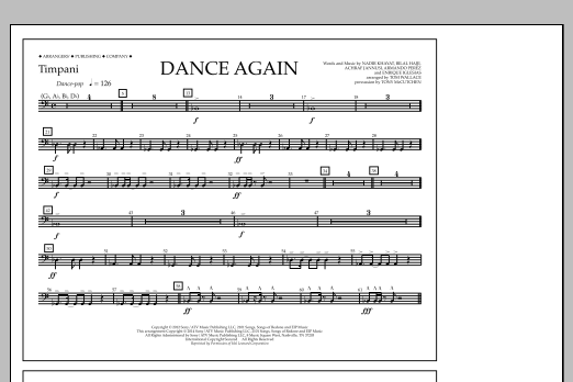 Produktbild zu:  Dance Again - Timpani - Tom Wallace