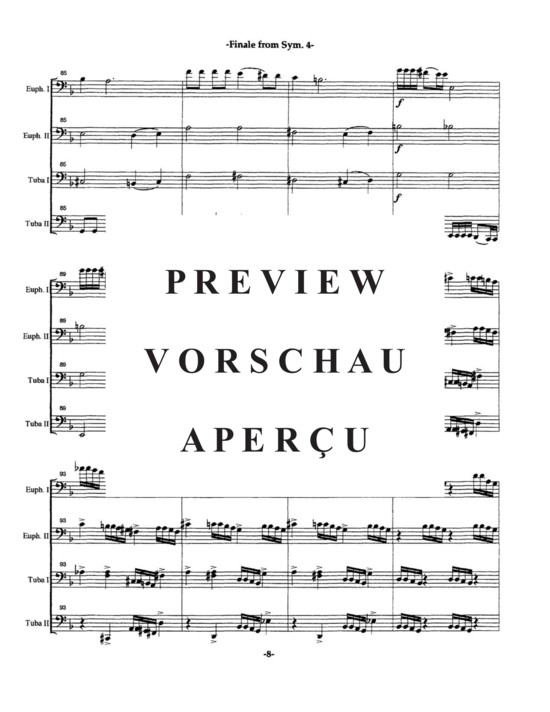 gallery: Finale from Symphony No. 4 , , (Tuba Quartett EETT)