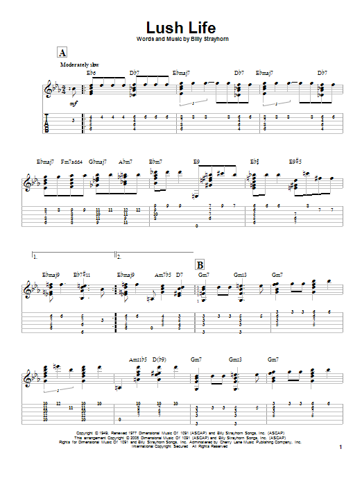 Produktbild zu:  Lush Life - Billy Strayhorn