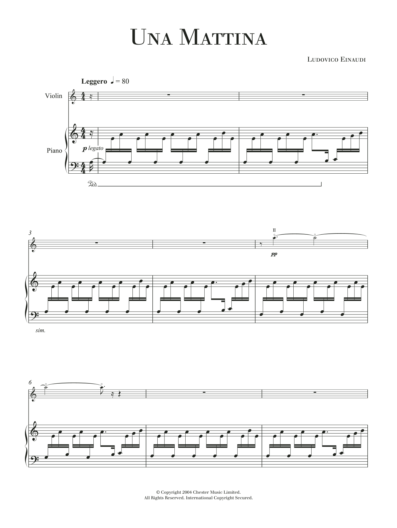 Product picture to:  Una Mattina - Ludovico Einaudi