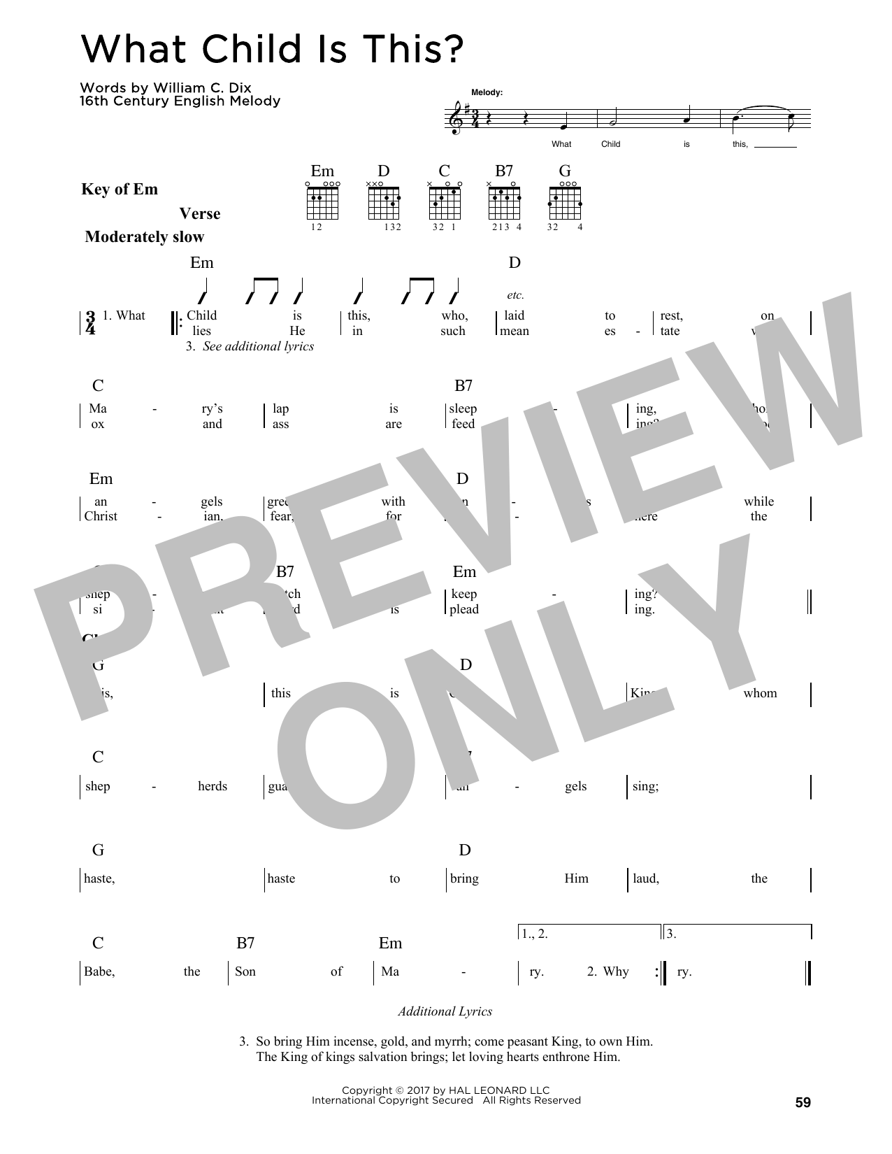 Product gallery: Page 1 of 1 What Child Is This?, 16th Century English Melody