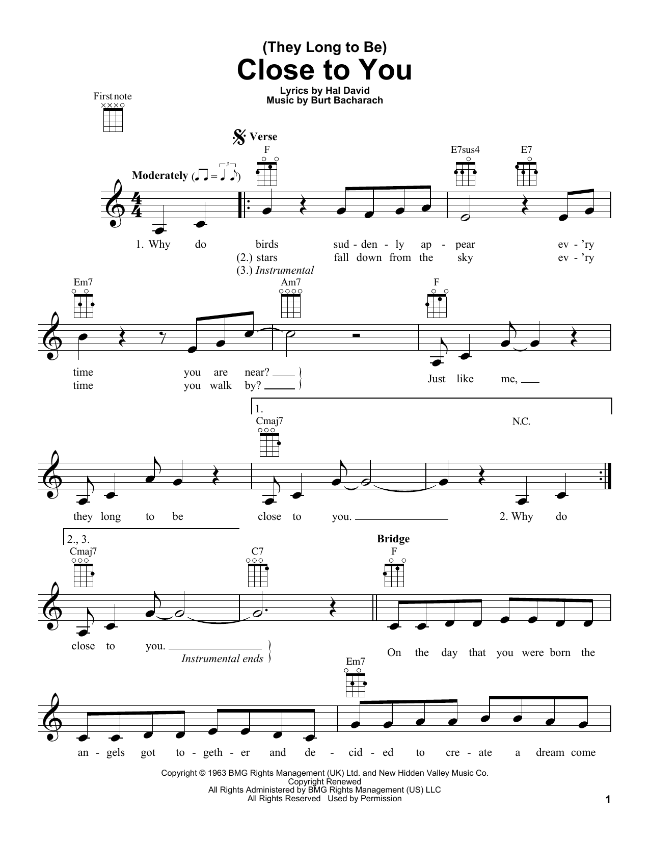 Product gallery: Page 1 of 1 (They Long To Be) Close To You, The Carpenters
