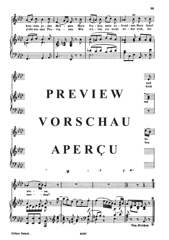 Product gallery: Page 3 of 3 Die Zufriedenheit K.473, , Medium Voice and Piano