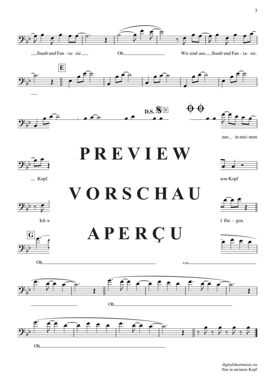 gallery: Nur in meinem Kopf , Bourani, Andreas, (Posaune / Bariton)