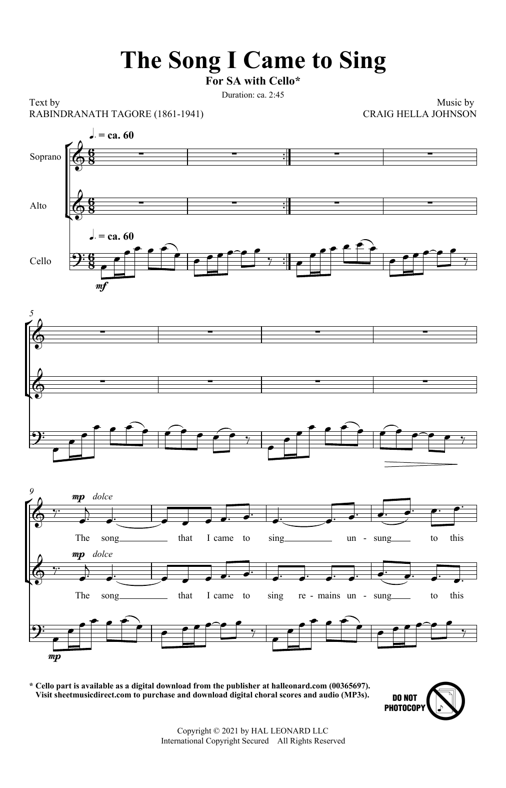 Product picture to: The Song I Came To Sing