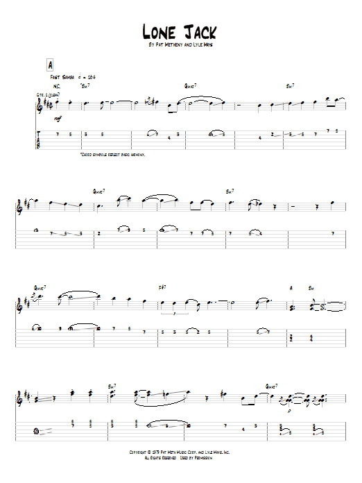 Product gallery: Page 1 of 1 Lone Jack, Pat Metheny
