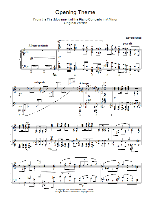 Product gallery: Page 1 of 1 Piano Concerto In A Minor, Edvard Grieg