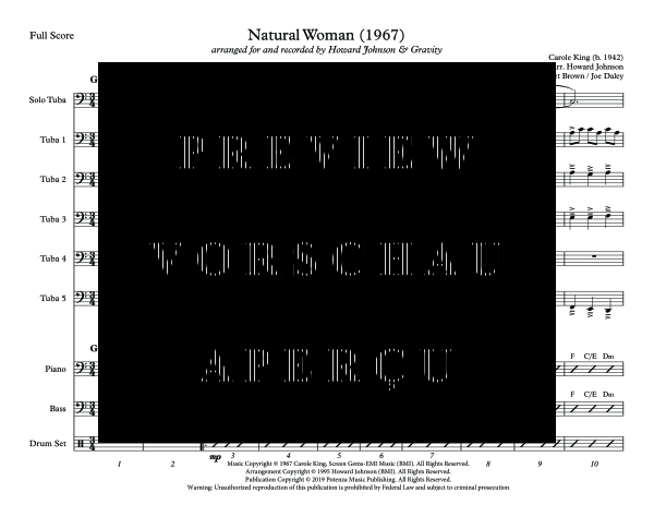 Produktgalerie: Seite 7 von 11 Natural Woman, , (Tuba Solo, 5x Tuba und Combo Band)