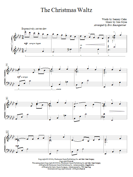 Produktbild zu: The Christmas Waltz