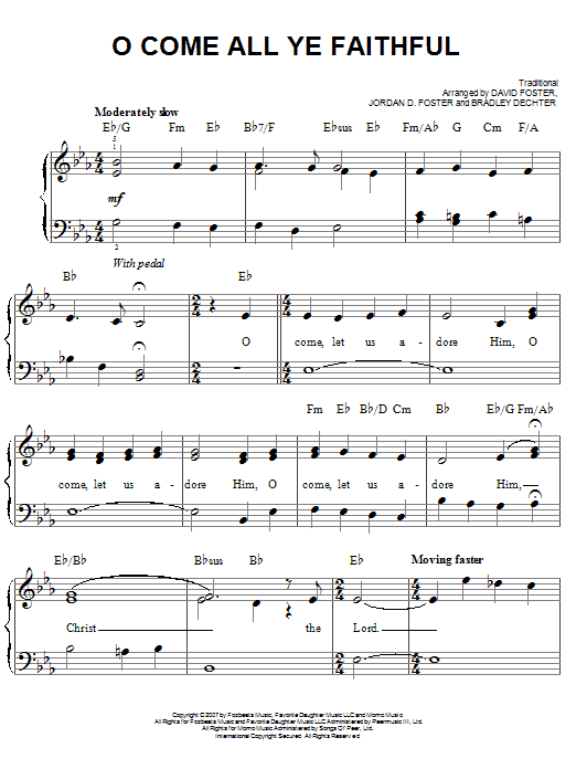 Produktbild zu: O Come All Ye Faithful