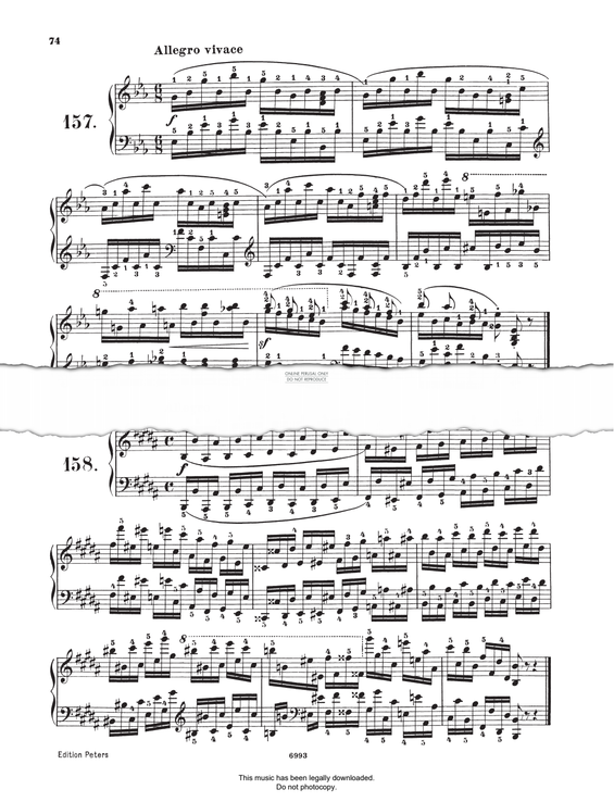 Produktgalerie: Seite 1 von 1 Study (Op. 821, No.158), Carl Czerny, Klavier