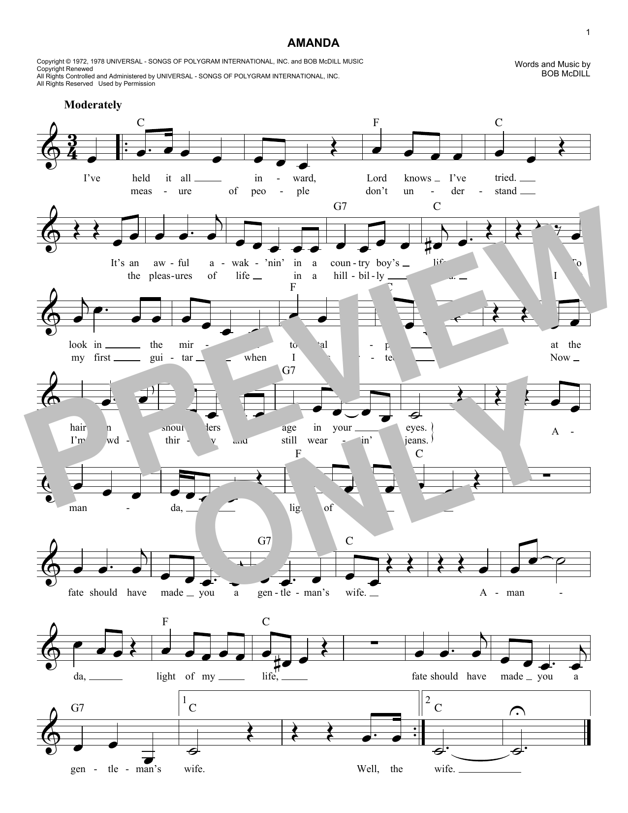 Produktgalerie: Seite 1 von 1 Amanda, Waylon Jennings
