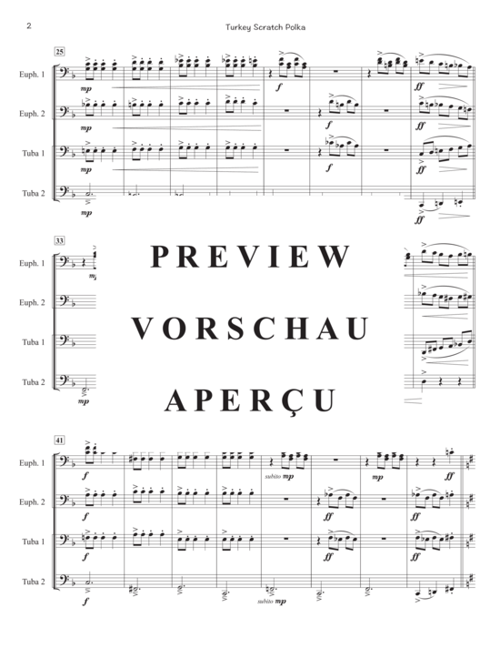 Product gallery: Page 4 of 12 Turkey Scratch Polka , , (Tuba Quartett EETT)