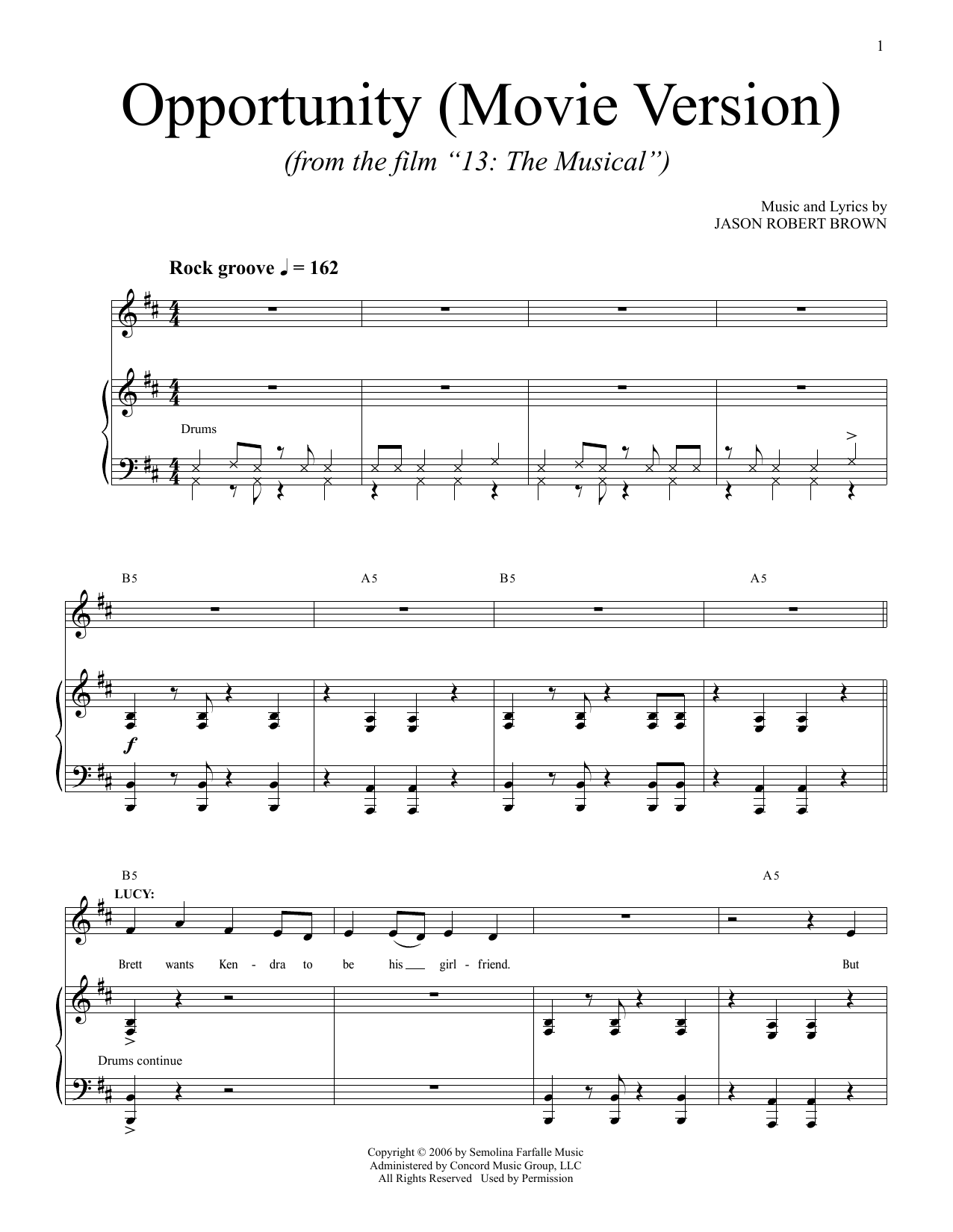 Produktbild zu: Opportunity (from 13: The Musical) (Netflix film)