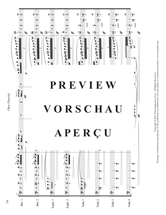 Produktgalerie: Seite 16 von 21 Okto Flourish , , (Brass Band 2x Bariton, 2x Euphonium + 4x Tuba)