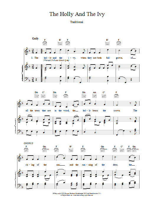 Product gallery: Page 1 of 1 The Holly And The Ivy, Traditional