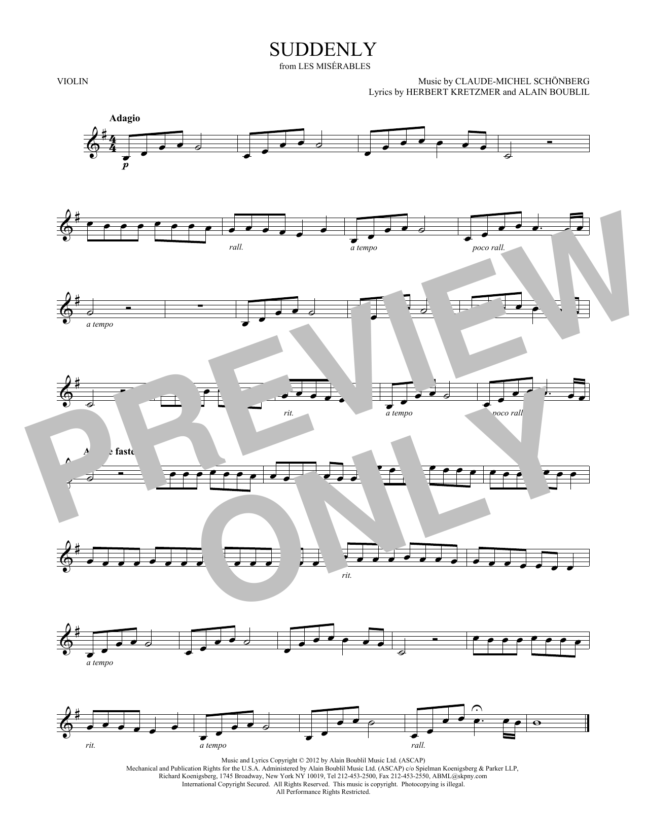Product gallery: Page 1 of 1 Suddenly, Claude-Michel Schönberg