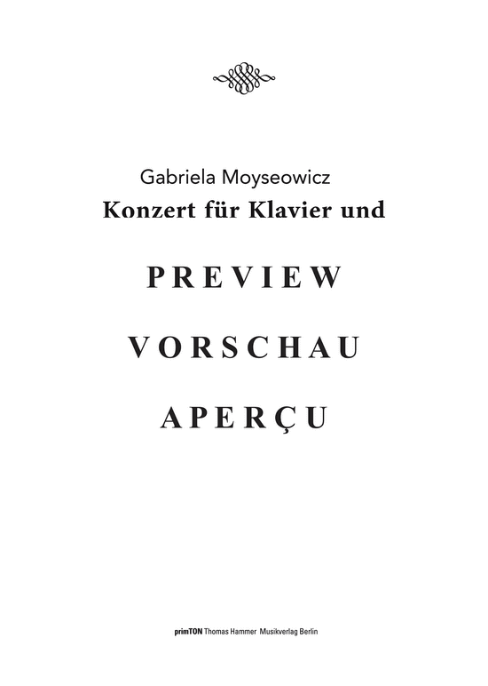 Product gallery: Page 4 of 21 Konzert für Klavier und Orchester Nr. 4 (2002) , ,  (orchestra + piano solo)