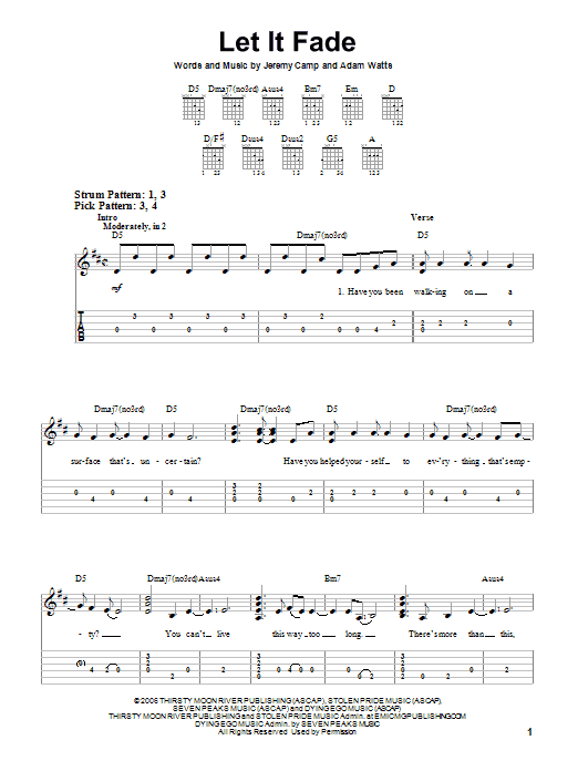 Product gallery: Page 1 of 1 Let It Fade, Jeremy Camp