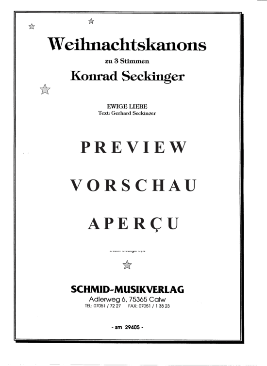gallery: Weihnachtskanons , , (Gemischter Chor SAT)