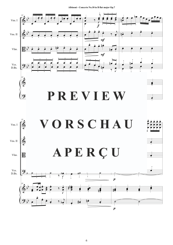 Product gallery: Page 7 of 11 Concerto No.10 in B-Dur Op.7, , String Ensemble and Harpsichord