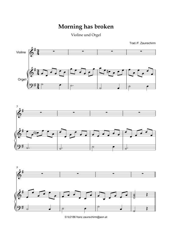 Produktbild zu: Morning has brokenTraditonal