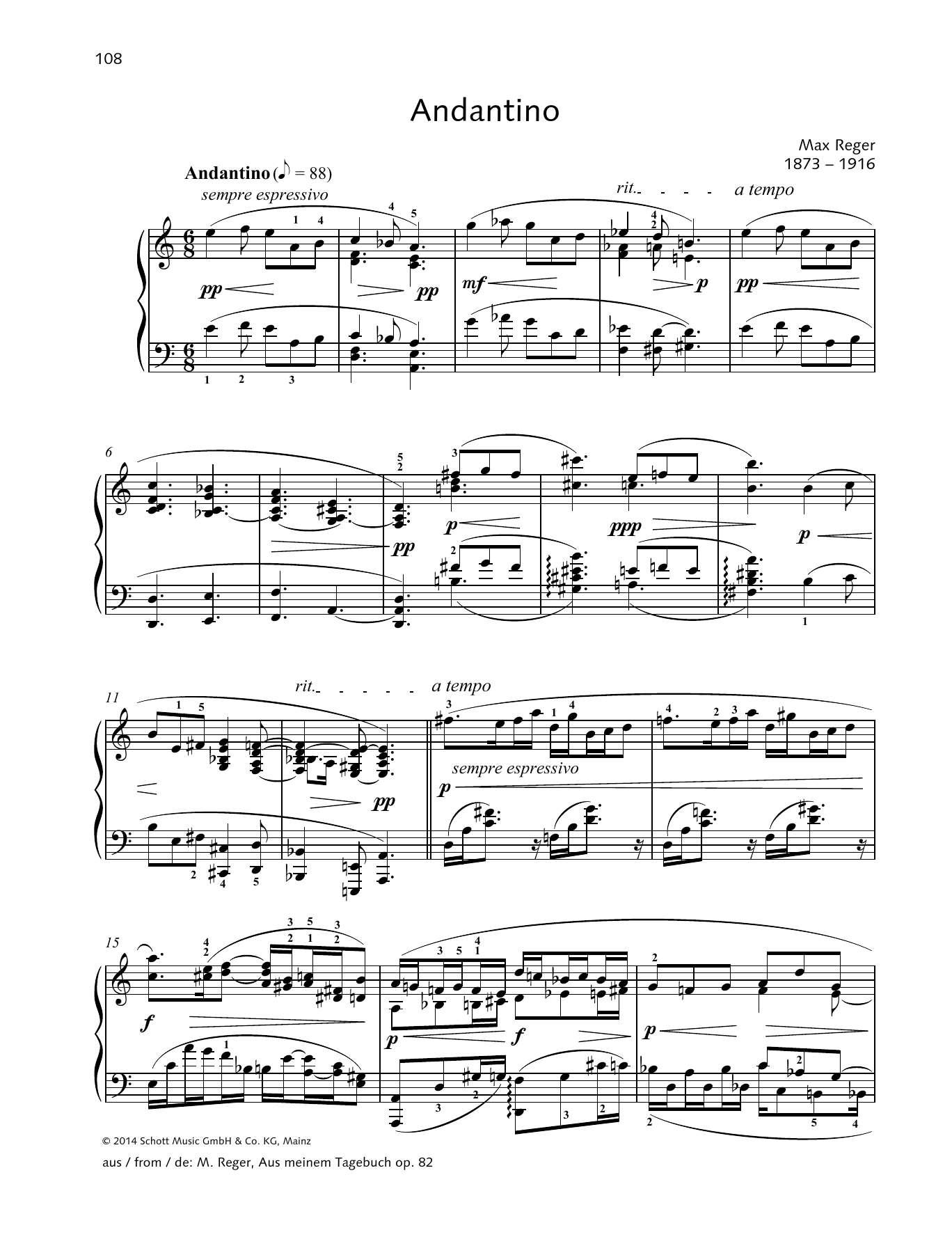 Produktbild zu: Andantino